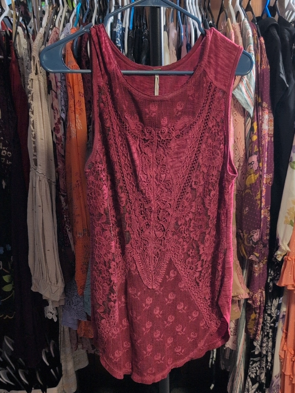 Free People Not So Sweet Tunic Tank EUC
